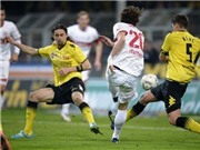 Bóng đá anh, ngoại hạng anh, lịch thi đấu euro 2012, Stuttgart ngoạn mục cầm hòa Dortmund trong trận cầu mưa bàn thắng